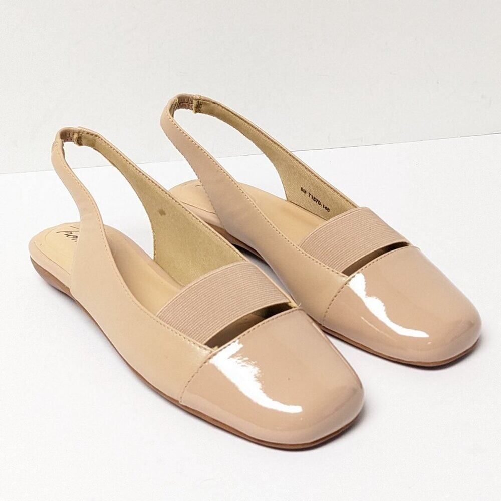 Trotters Sarina Slingback Flats, Nude, Women's 6 - Picture 1 of 7